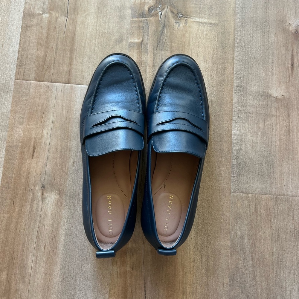 Cole Haan Midnight Blue Leather Loafers